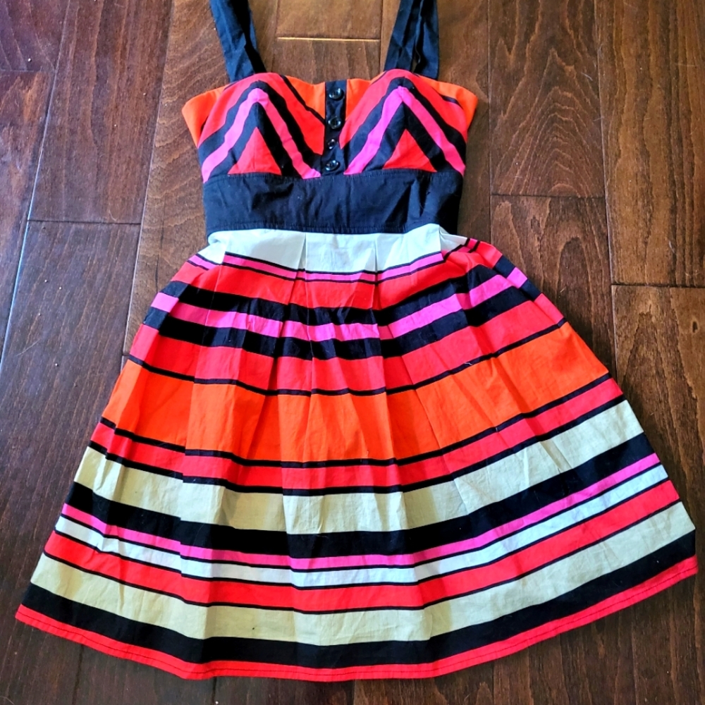 Sequin Hearts colorful mini dress